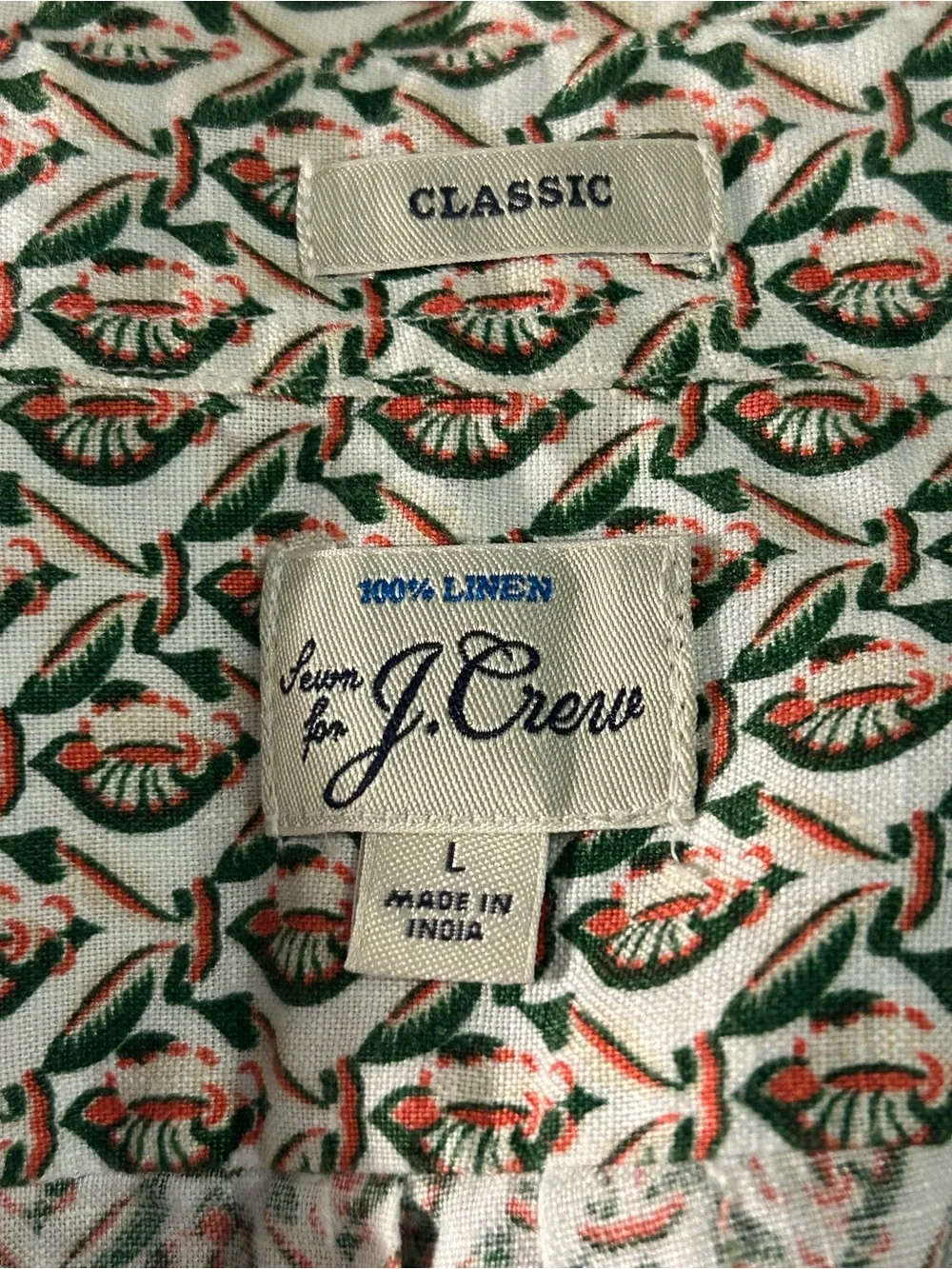 J. Crew linen button up